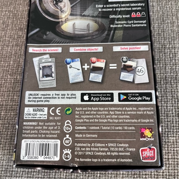 Unlock! Escape Adventures THE FORMULA Escape Room Puzzle Adventure Game COMPLETE - Picture 3 of 6